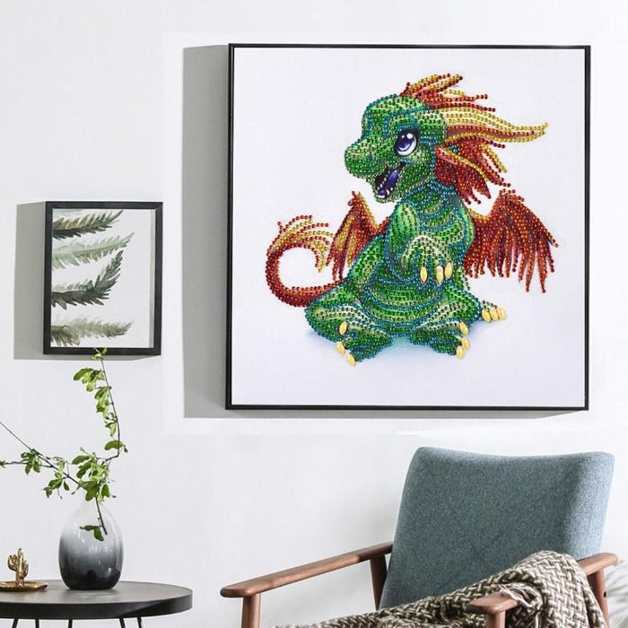 Diamond Painting - Crystal Rhinestone - Cute Dragon【diamondpaintingsart】