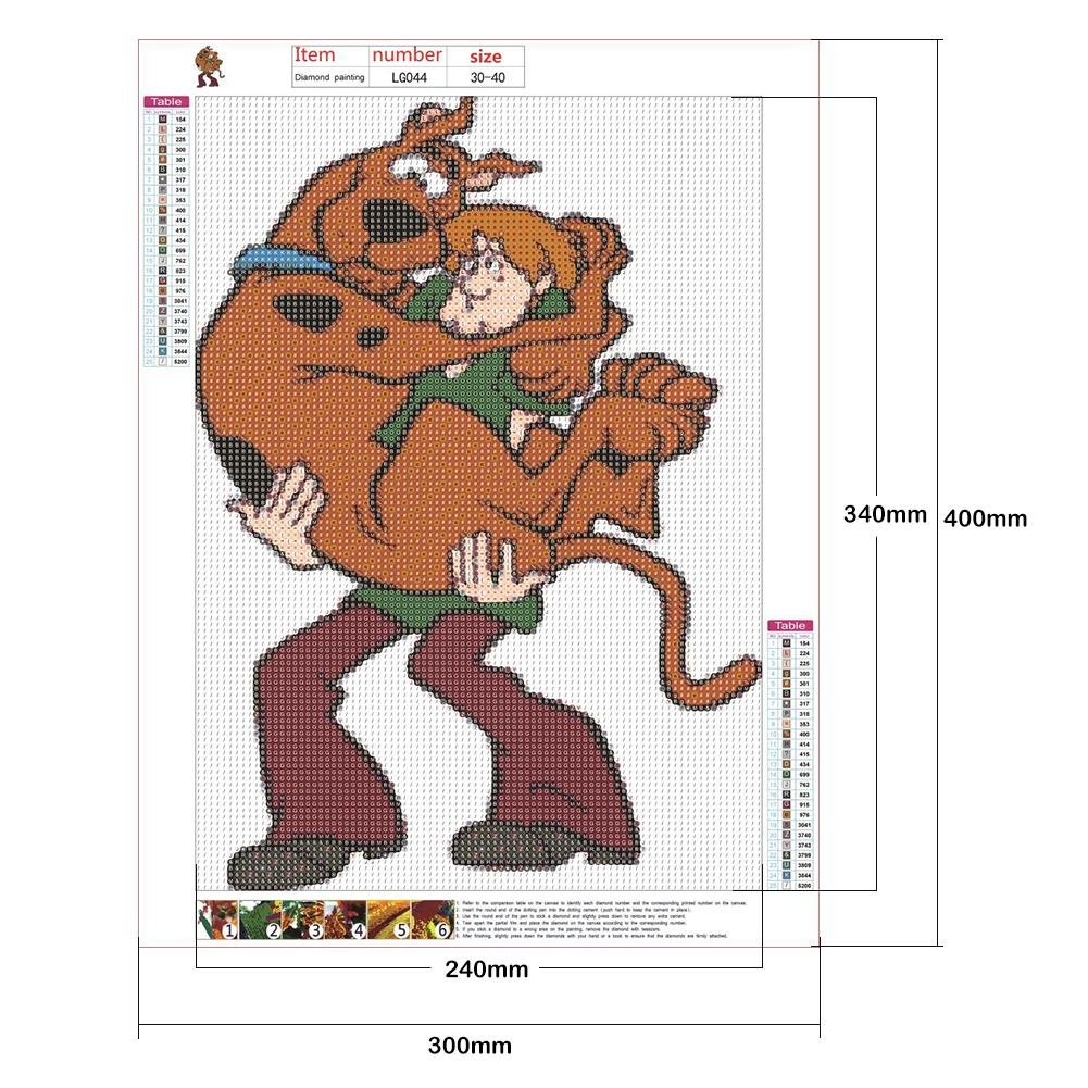 Diamond Painting - Full Round - Scooby Doo