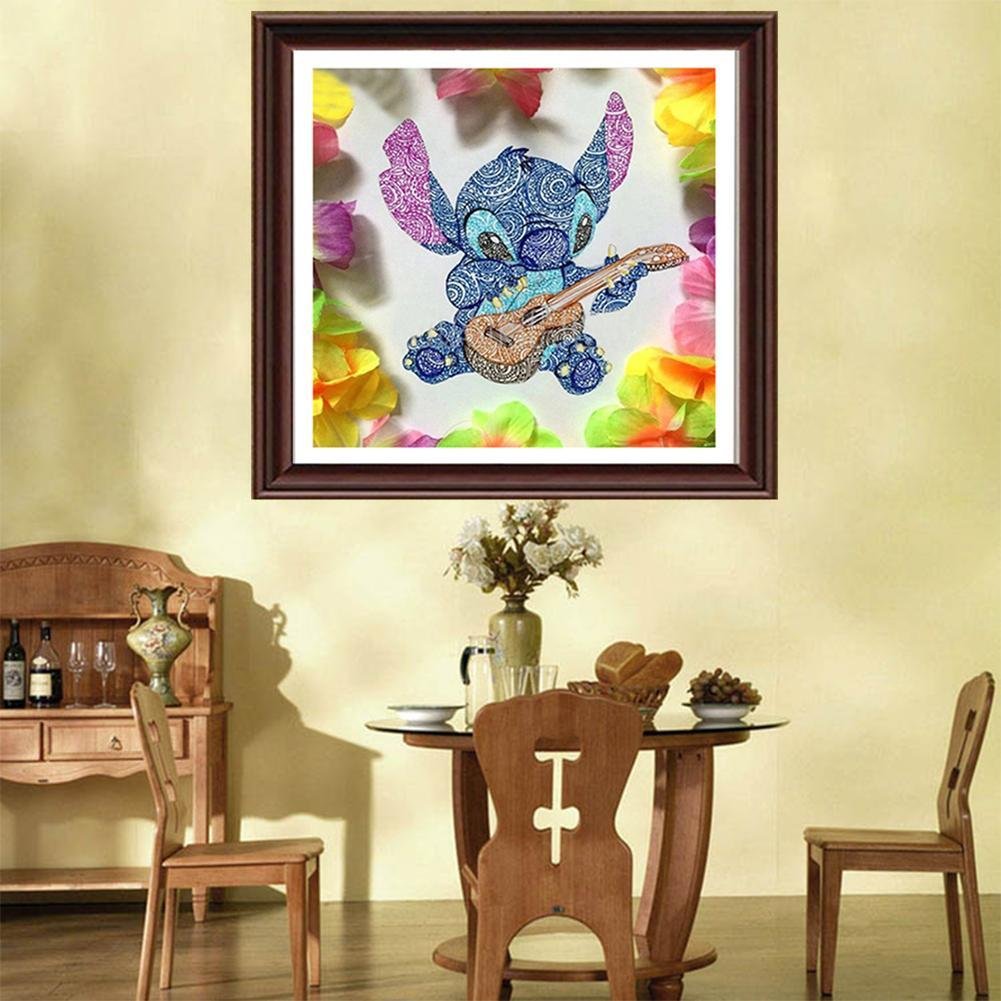 Cartoon Stitch Full Round / Square Diamond Painting Kit