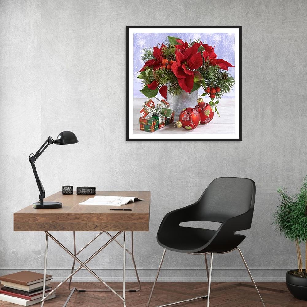 Diamond Painting - Full Round - Red Plant