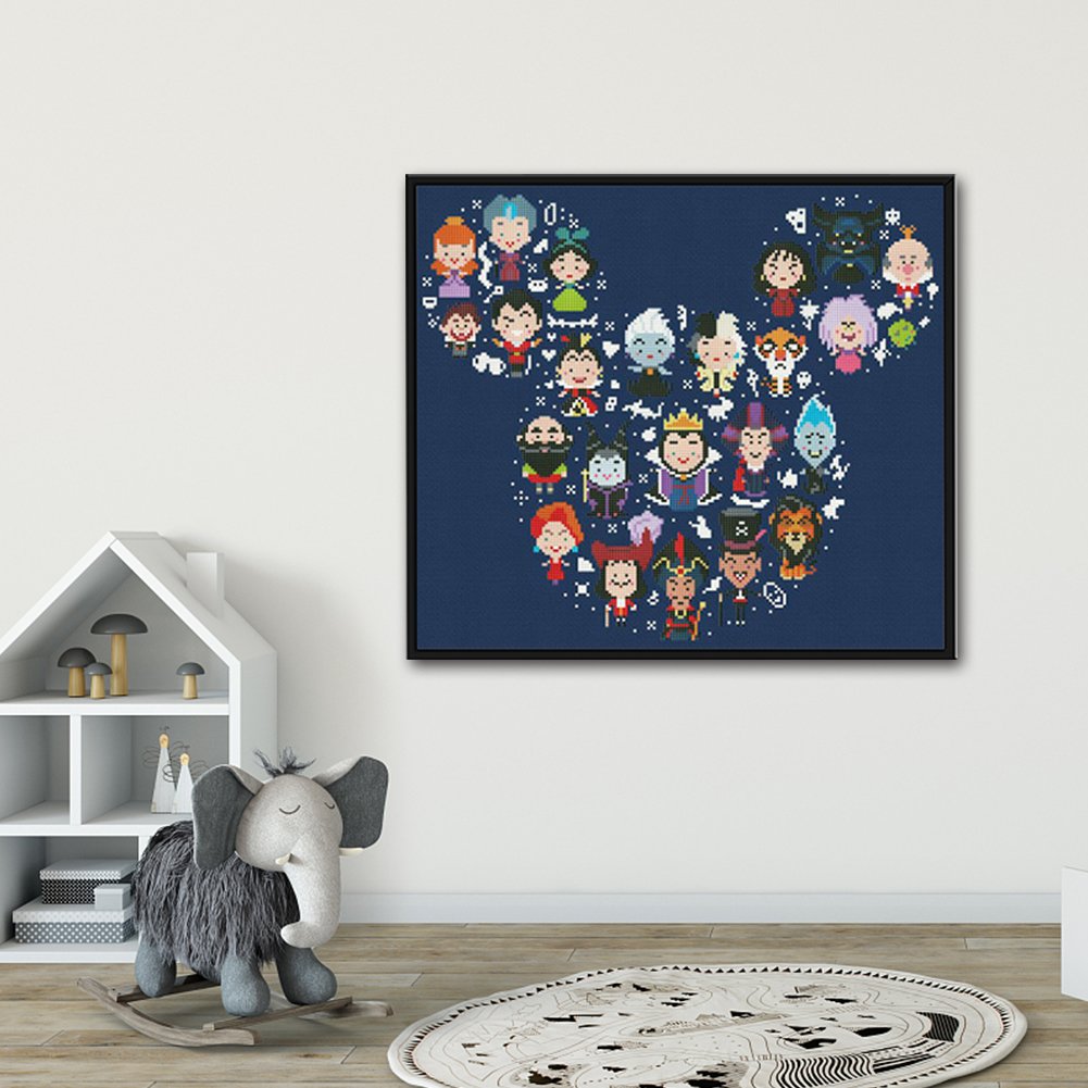 11CT Stamped Cross Stitch - Cartoon Character (45*40CM)