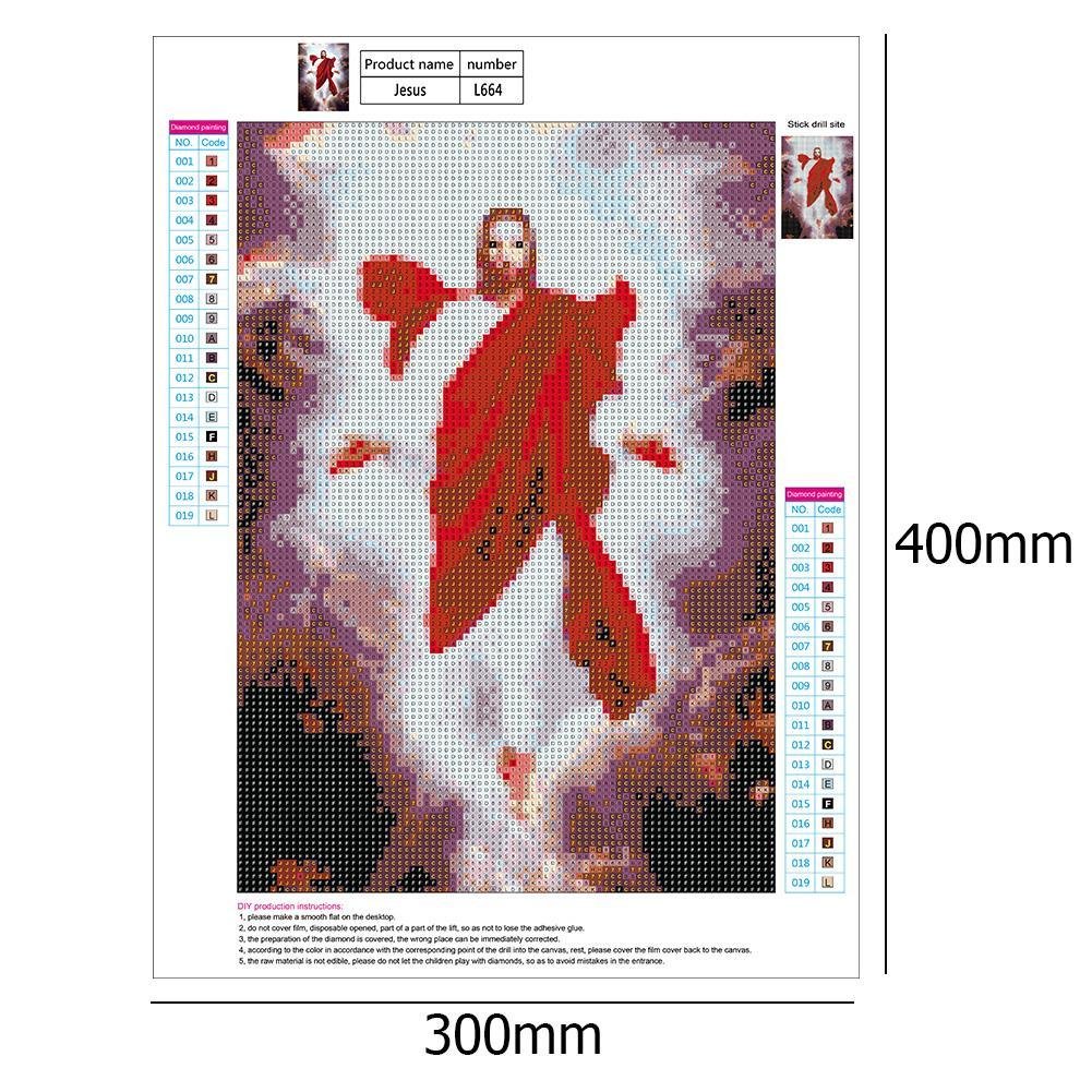 Pintura Diamante - Volta Completa - Páscoa Jesus