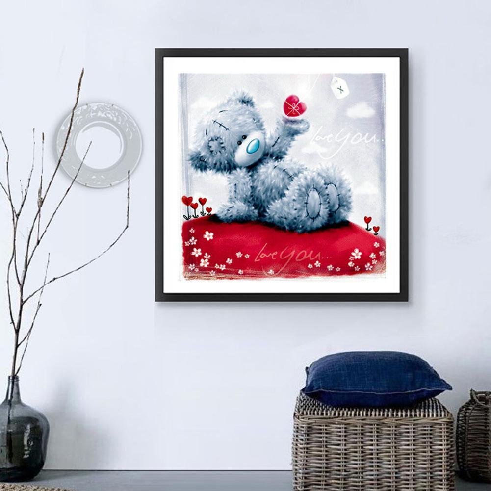 Diamond Painting - Full Round - Love Bear