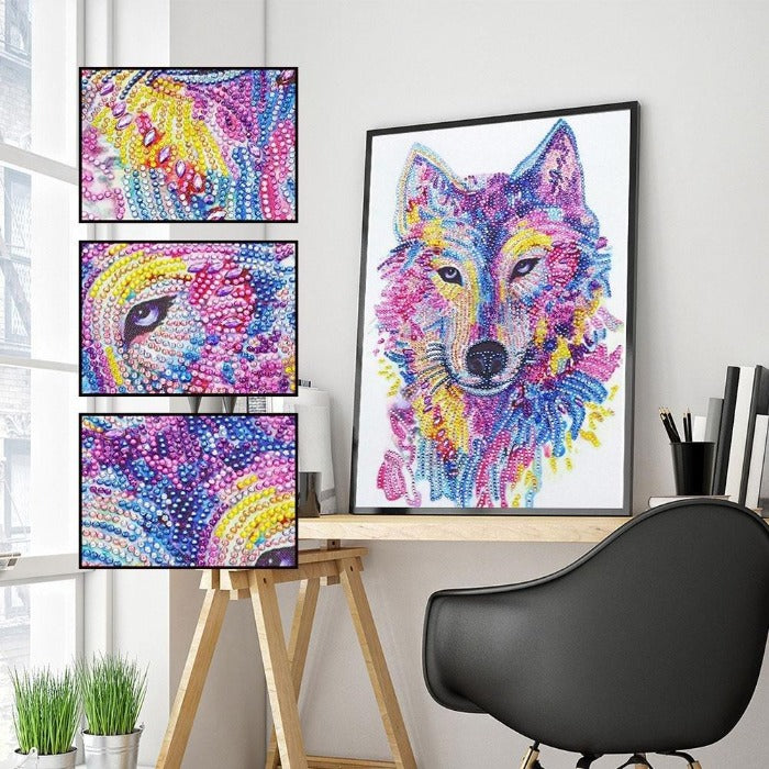 Diamond Painting DIY decorations Crystal Rhinestone Wolf Head