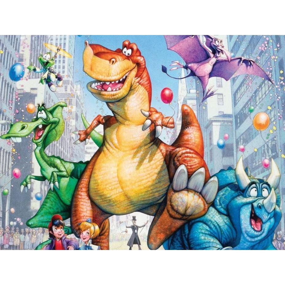 5D Diy Diamond Painting Kit Full Round Beads Cartoon Dinosaur