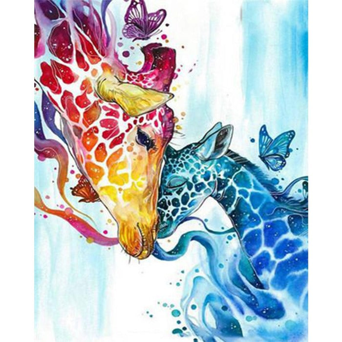 Giraffe Wall Art Craft Decor Oil Painting By Number Kit Picture