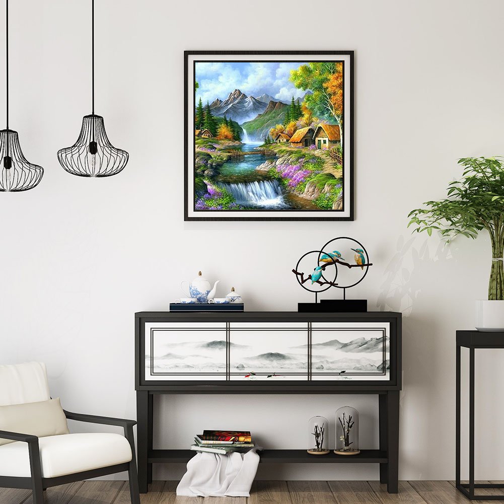 Pintura Diamante - Redondo Completo - Bela Natureza
