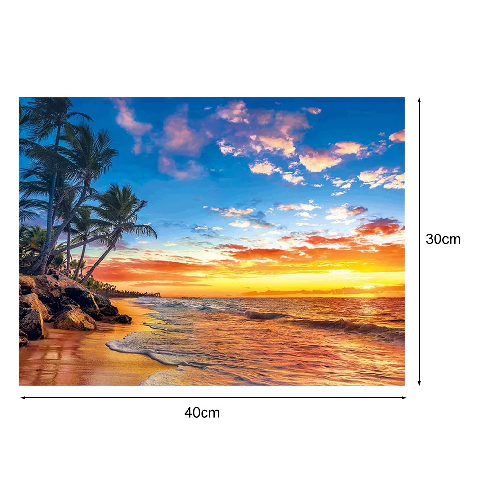 Paint By Number - Oil Painting - Sea Scenery (40*30cm)