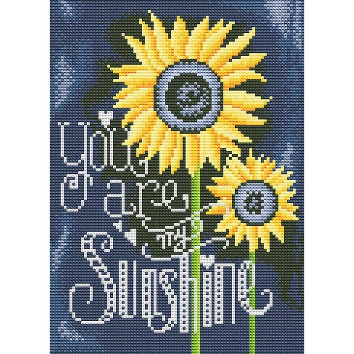 Luminous DIY 5D Crystal Rhinestone Diamond Painting Kit You are My Sunshine