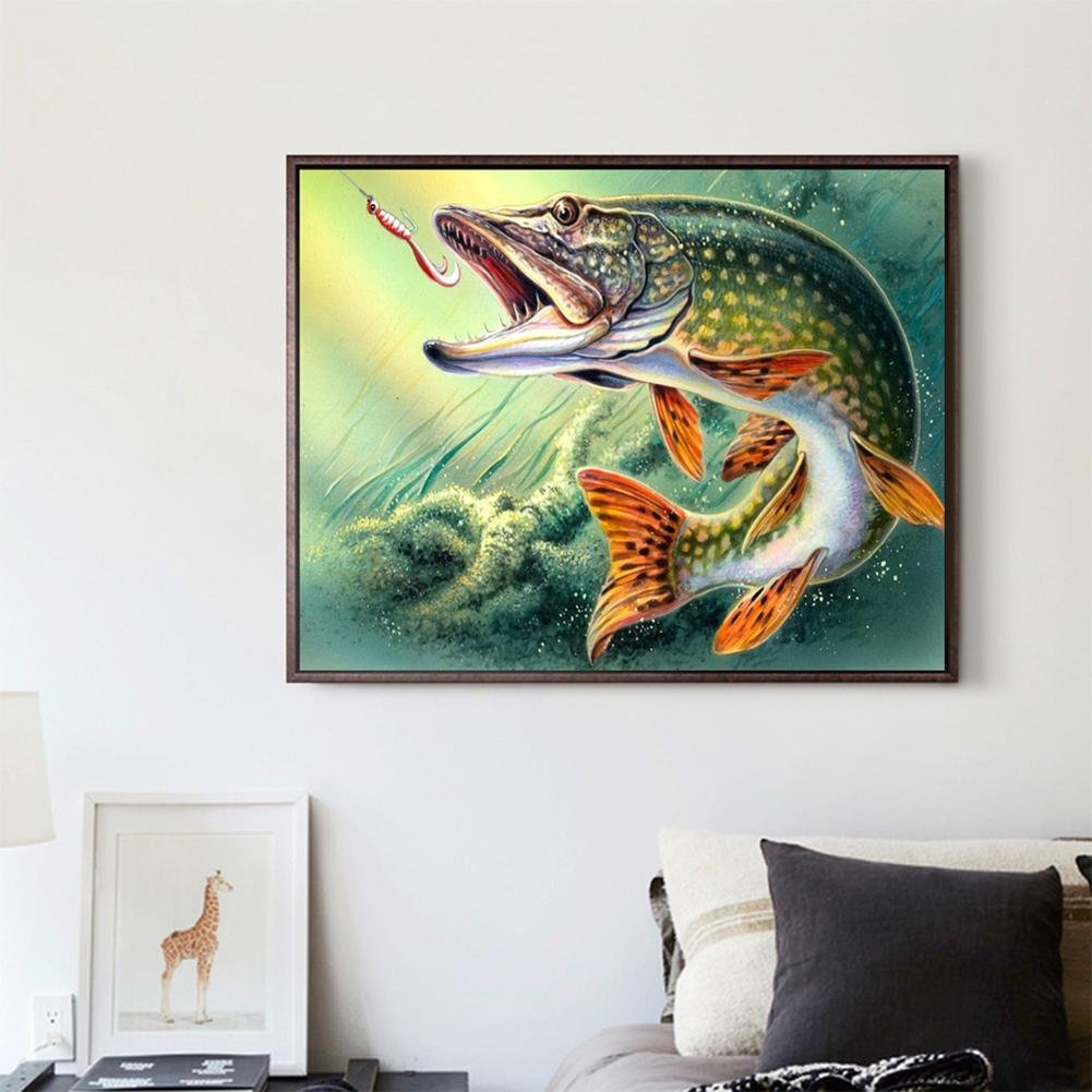 Diamond Painting - Partial Round - Fish Bite Hook