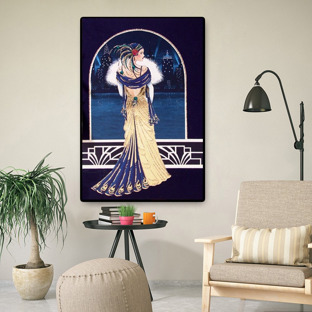 Diamond Painting - Full Round - Slim Lady (30*50cm)