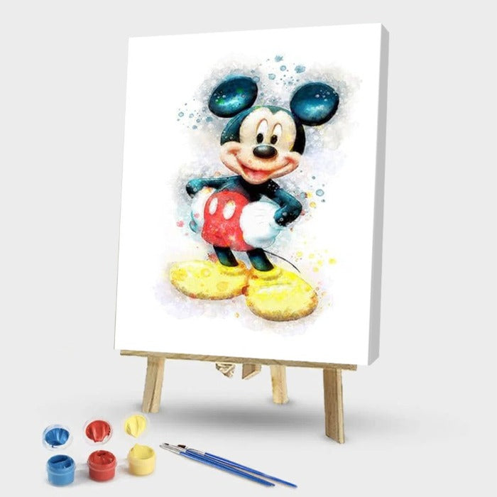 Painting By Numbers Mouce Hand Painted Artwork Oil Drawing