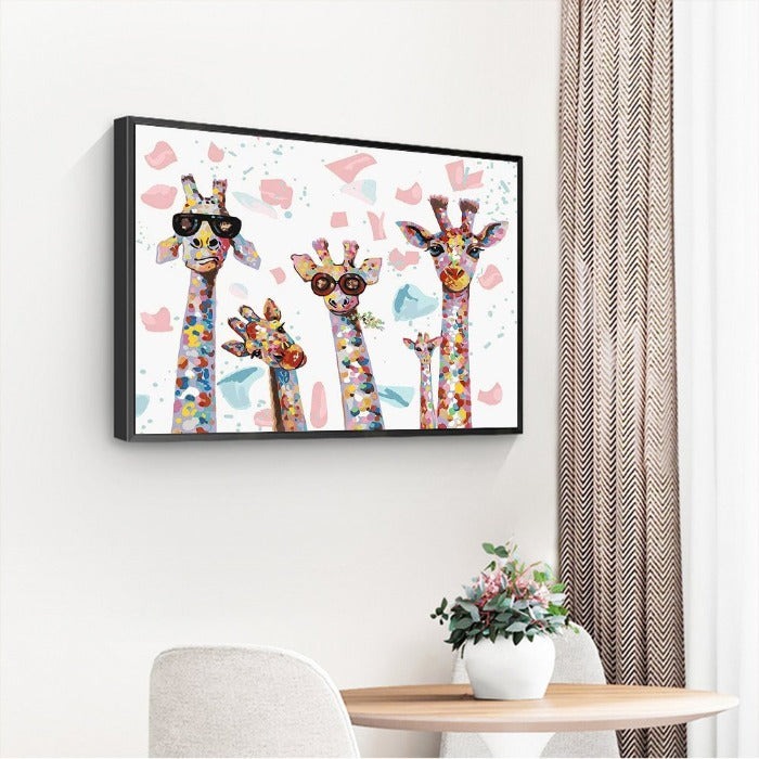 Deer s Family Oil Paint By Numbers Picture DIY Painting M442