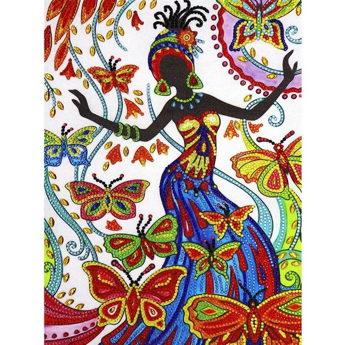 Dancing Woman Crystal Rhinestone 5D Diamond Painting 30x40cm