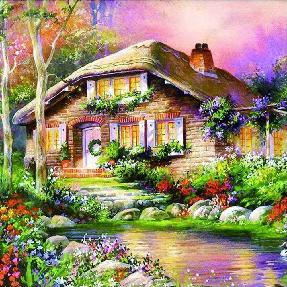 Diamond Painting - Full Round - Beautiful House