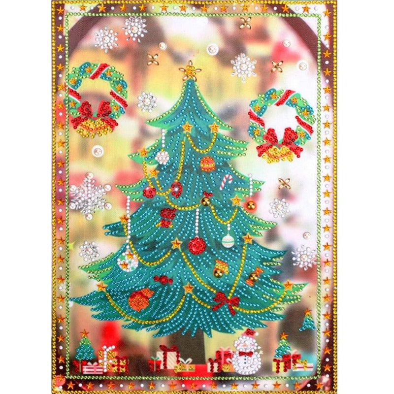5D Special Shaped Drill Diamond Painting DIY Christmas Tree Rhinestone Mosaic Picture Craft