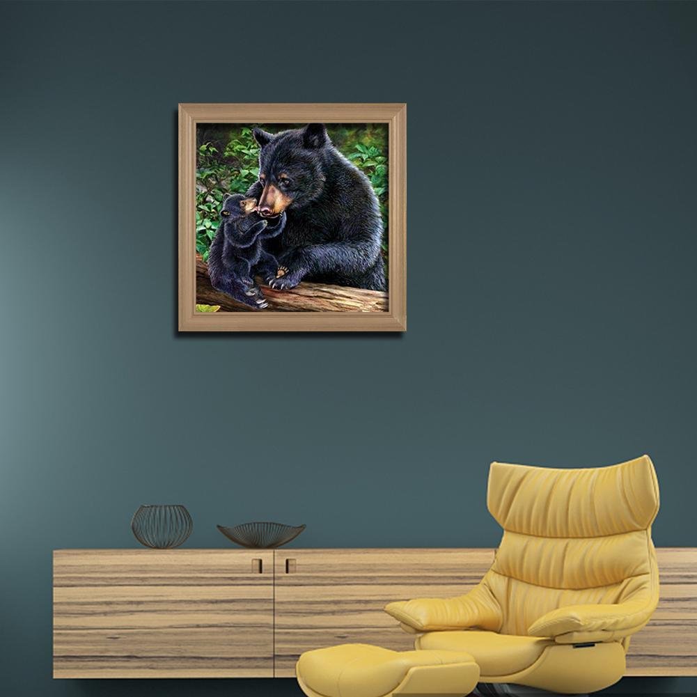 Diamond Painting - Full Round - Black Bear A
