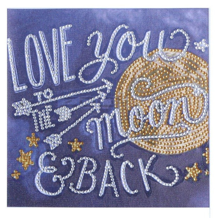 Diamond Painting Home Decor - Crystal Rhinestone - Love you To the Moon【diamondpaintingsart】