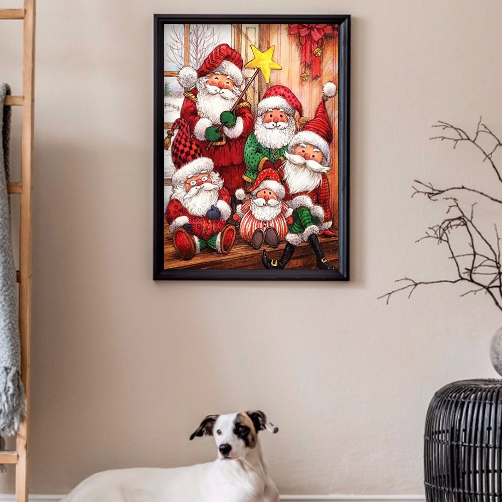 Diamond Painting - Full Round -Santa Claus Christmas