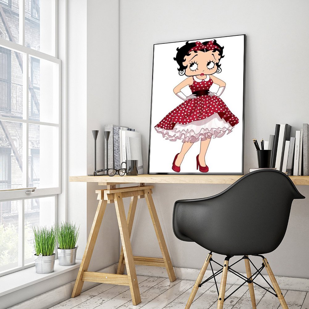 5D DIY Diamond Painting Kit - Full Round - Betty Boop E