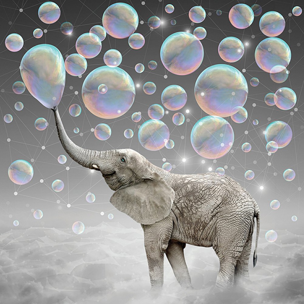 Diamond Painting - Full Round - Elephant B
