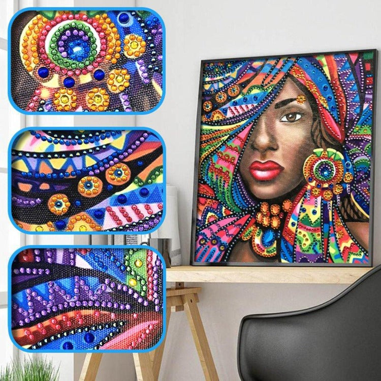 DIY 5D Crystal Rhinestone Diamond Painting Kit Beauty