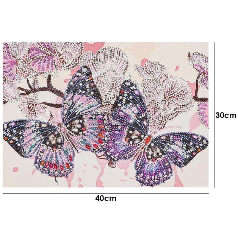 Diamond Painting - Crystal Rhinestone - Butterfly【diamondpaintingsart】