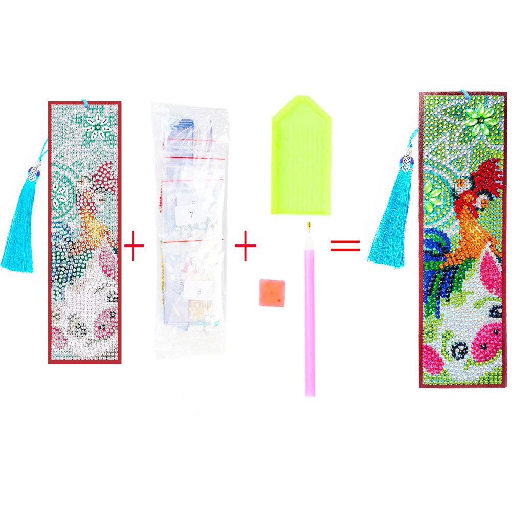 DIY Diamond Painting Bookmark with Tassel Pig