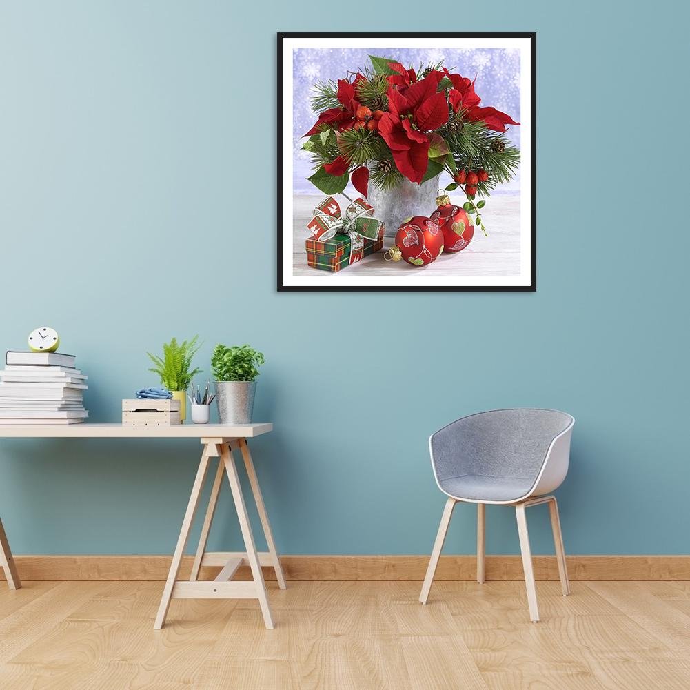 Diamond Painting - Full Round - Red Plant