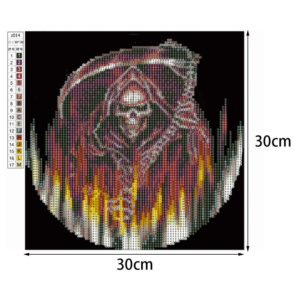 Diamond Painting - Partial Round - Skeleton Warrior