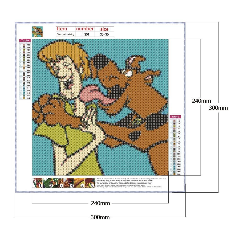 Diamond Painting - Full Round - Cartoon Dog