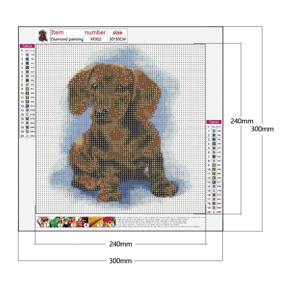 Diamond Painting - Full Round - Dog 1