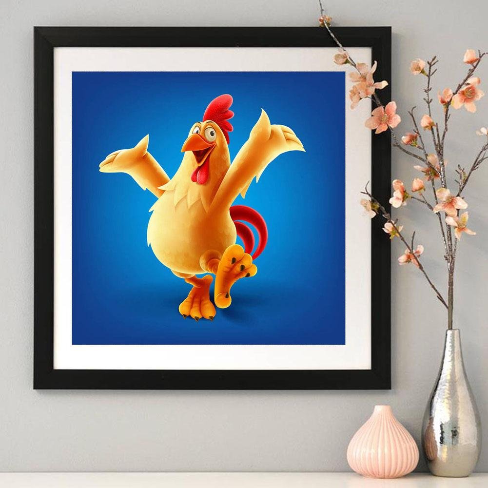 Diamond Painting - Full Round - Dancing Chick