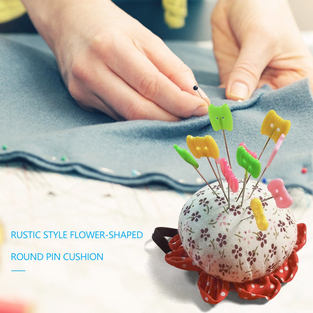 Flower-Shaped Round Pin Cushion