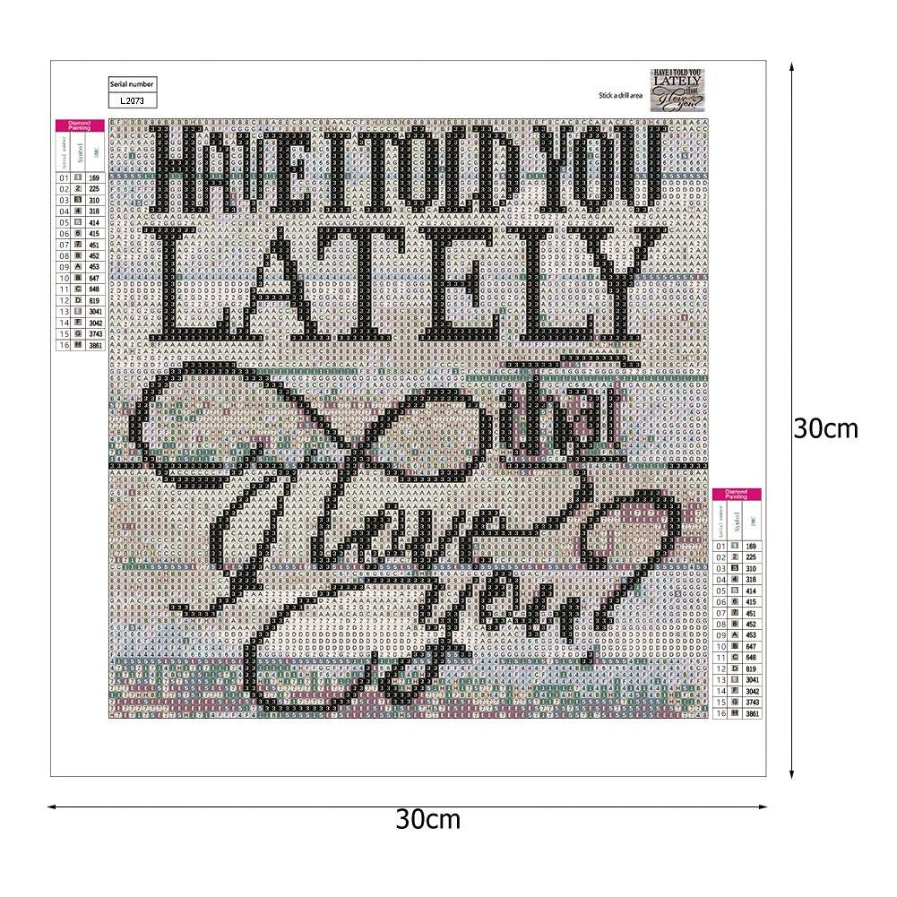 Diamond Painting - Full Round - Love You A