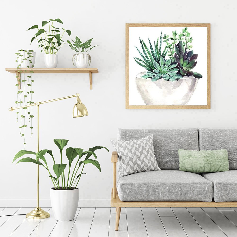 Diamond Painting - Full Round / Square - Succulent