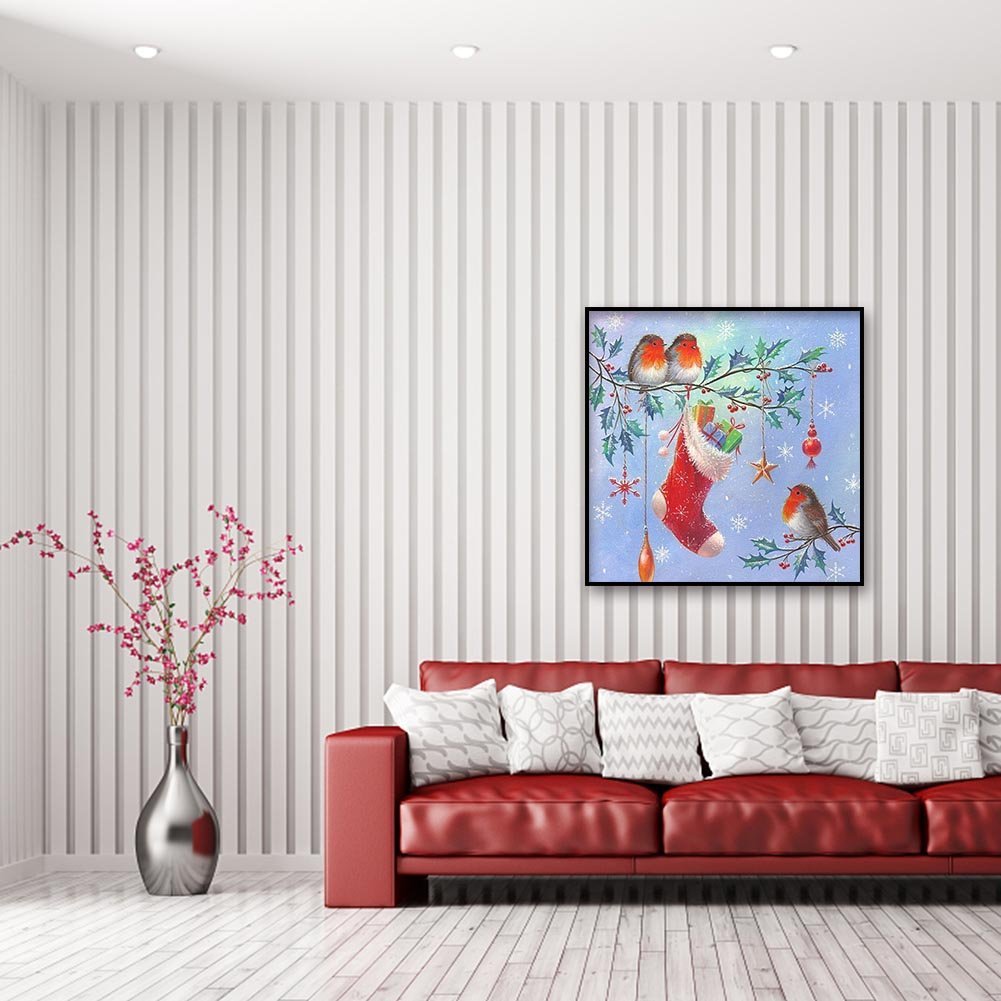 Diamond Painting - Full Round - Christmas Bird
