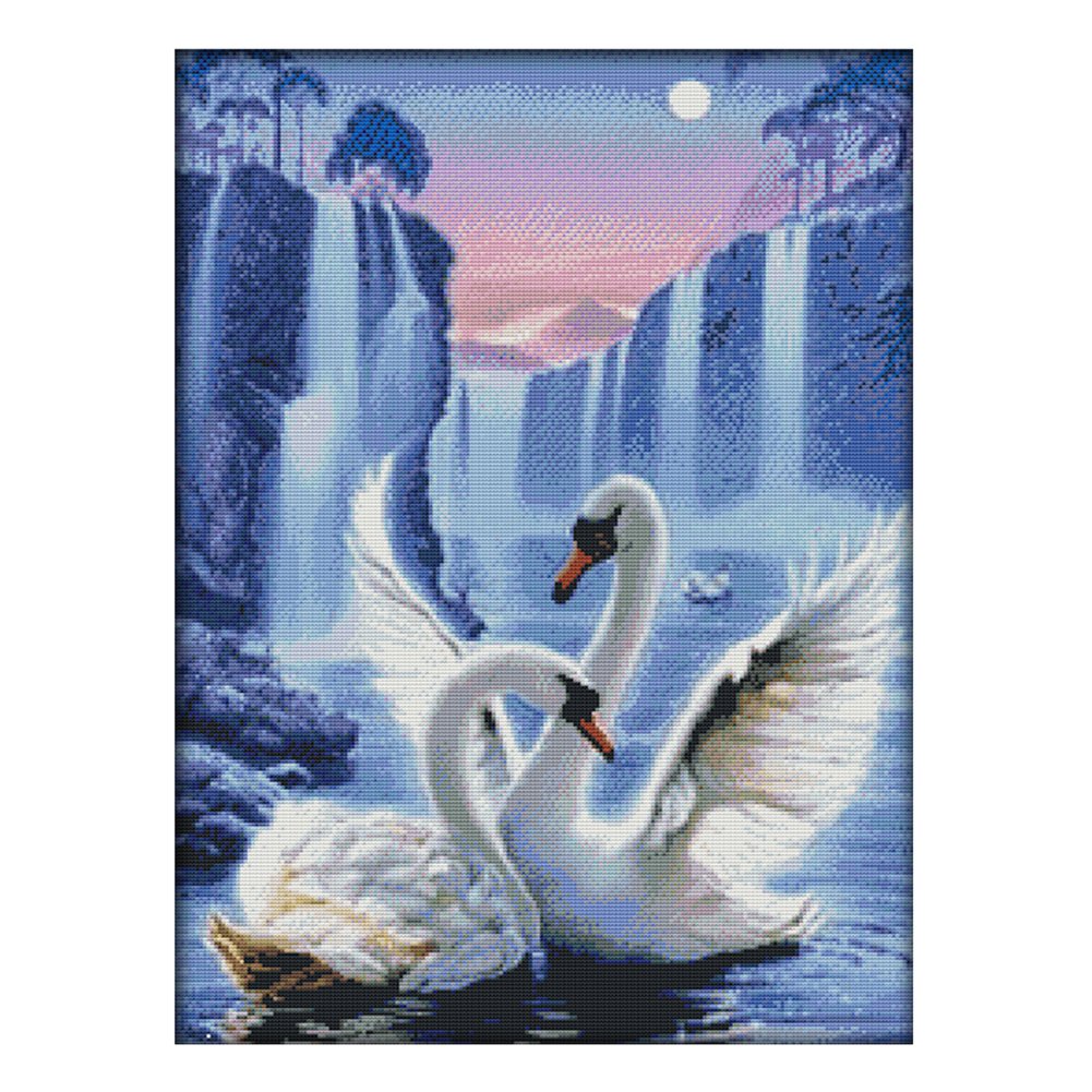 14ct Stamped Cross Stitch Swan (44*57cm)