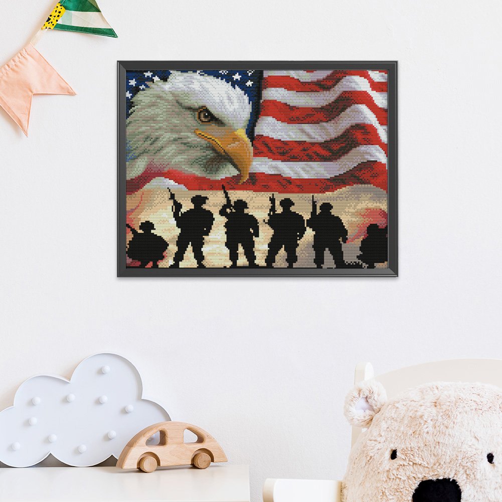 11ct Stamped Cross Stitch - Eagle(46*36cm)