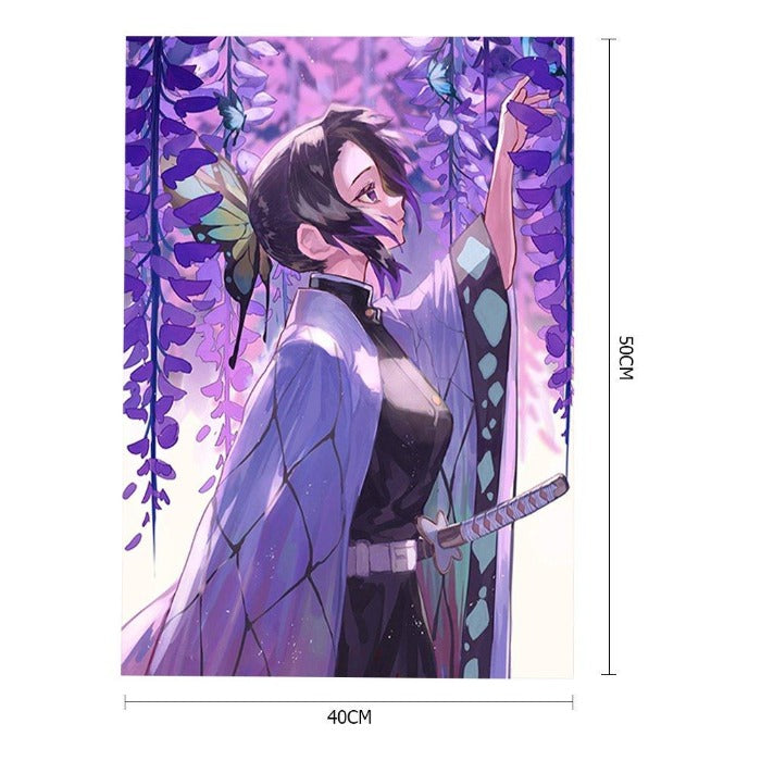 Cartoon Anime Canvas Oil Paint By Numbers Wall Art Posters