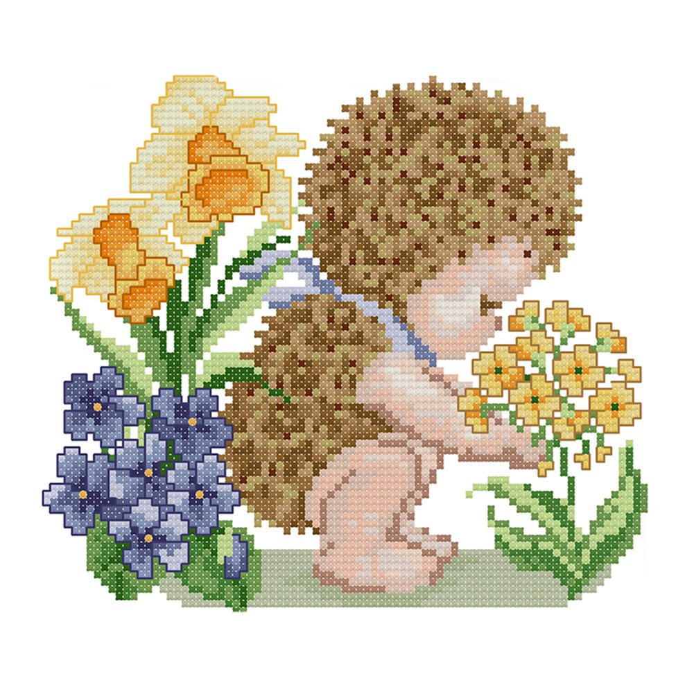 14ct Stamped Cross Stitch Little Hedgehog (30*33cm)