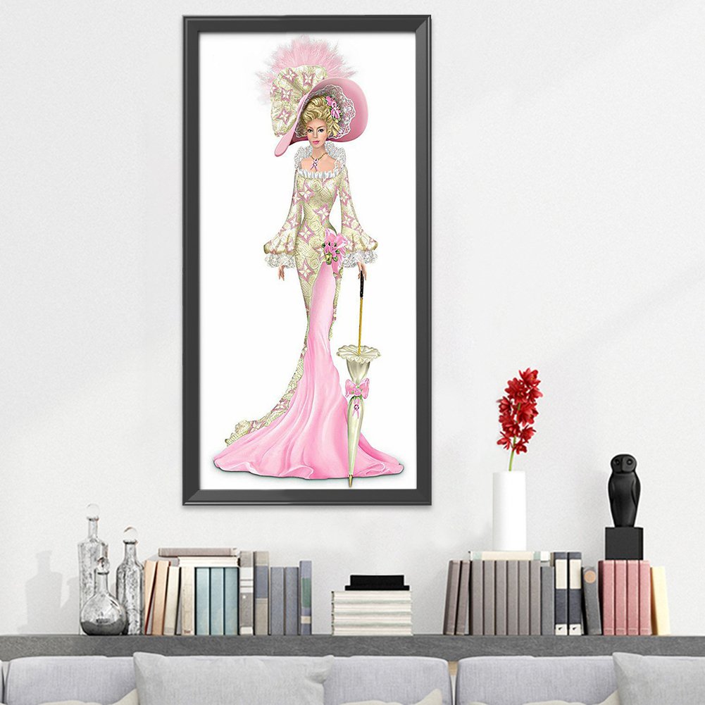 Ponto Cruz Estampado 14ct - Noblewoman (36*66cm)
