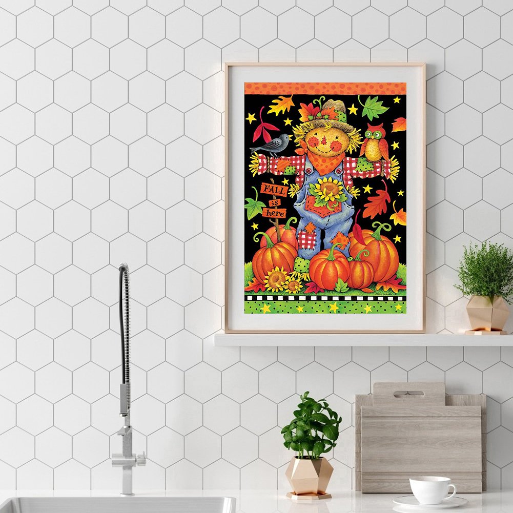 Diamond Painting - Full Round -Scarecrow