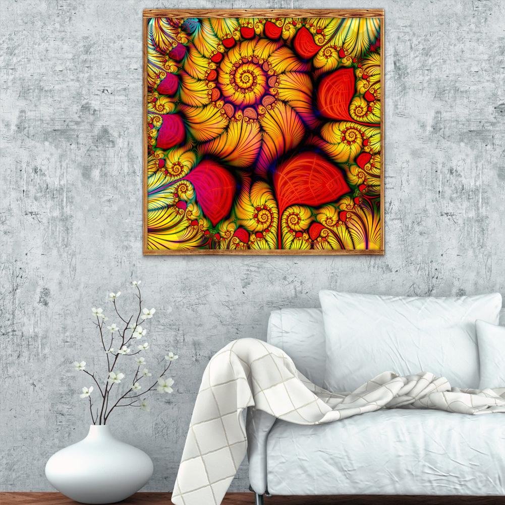 Diamond Painting - Full Round - Abstract Flower B