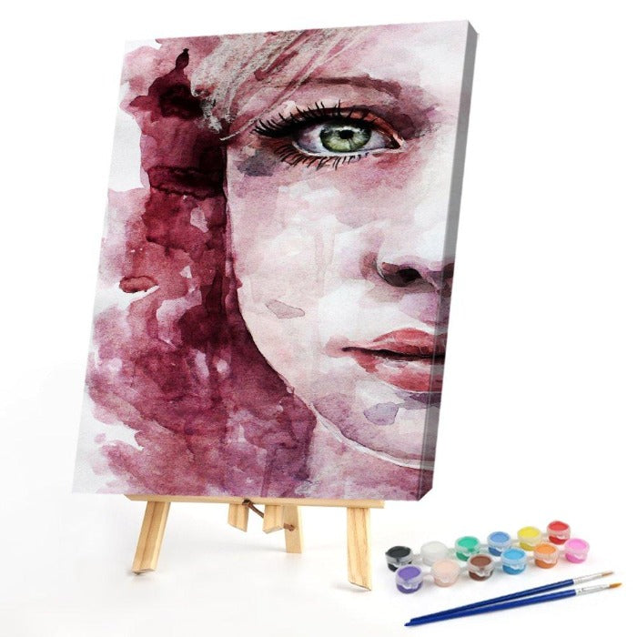 Paint By Number Oil Painting Beauty Face
