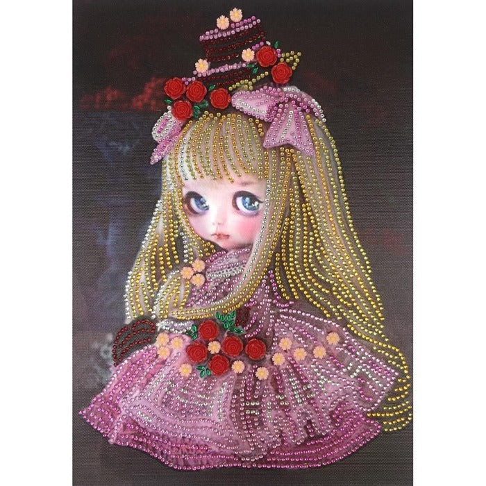 5D Diamond Painting Kits - Full Drill Diamond Art - Crystal Rhinestone - Little Pink Doll