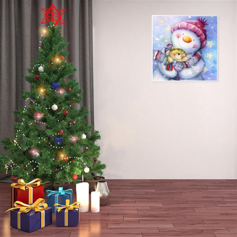 Diamond Painting - Full Round - Snowman C