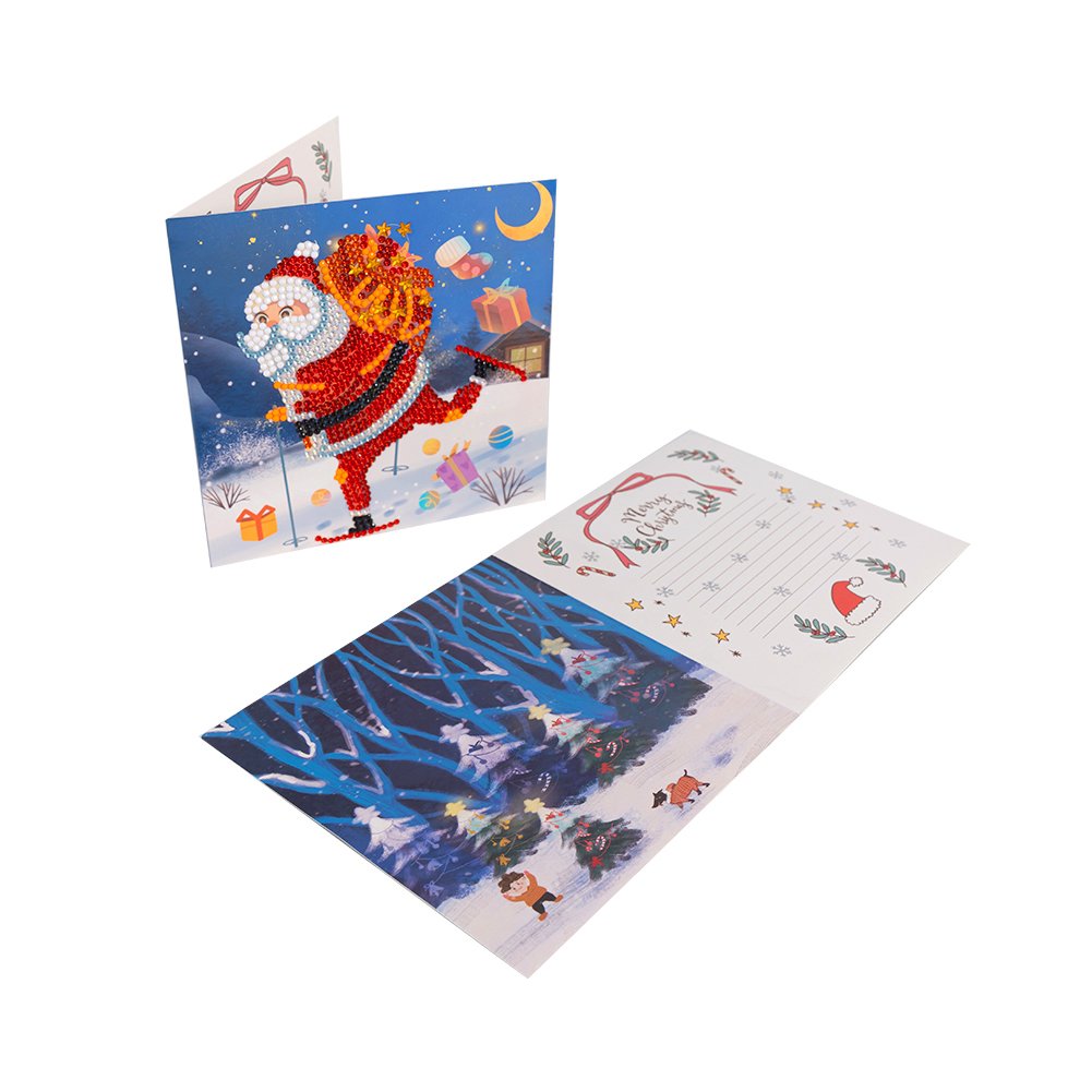 DIY Diamond Painting Greeting Card - Santa Claus D