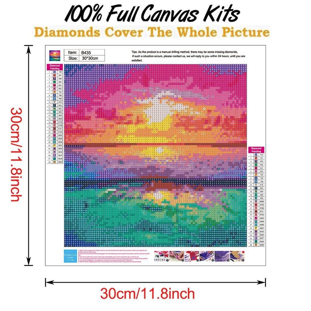 Diamond Painting - Full Round - Sunset Sea A