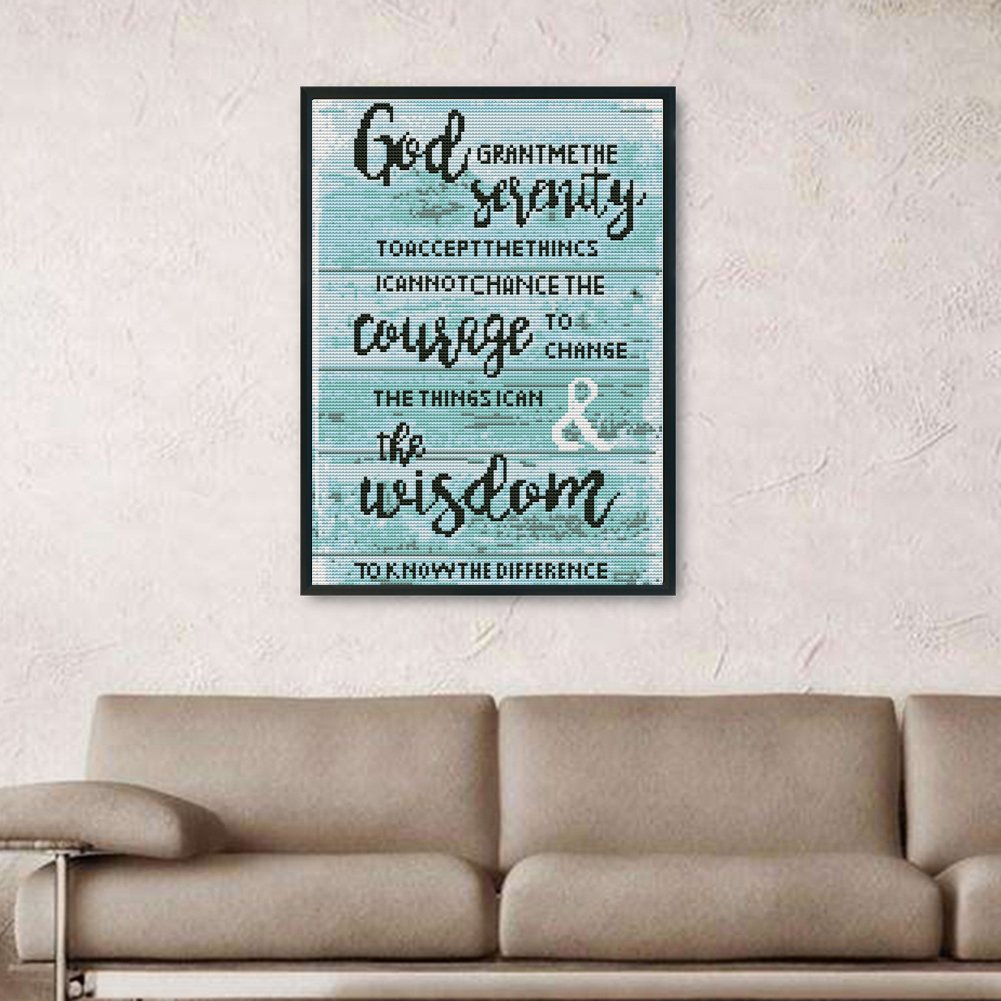 11ct Stamped Cross Stitch - Letter(30*40cm)